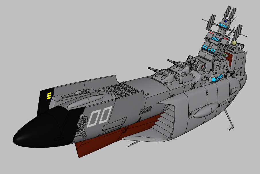 んどぱら屋　宇宙戦艦ヤマト　完結編　地球防衛軍　駆逐艦　冬月　巡洋艦　メカコレ んどぱら屋 宇宙戦艦ヤマト 完結編 地球防衛軍 駆逐艦 冬月